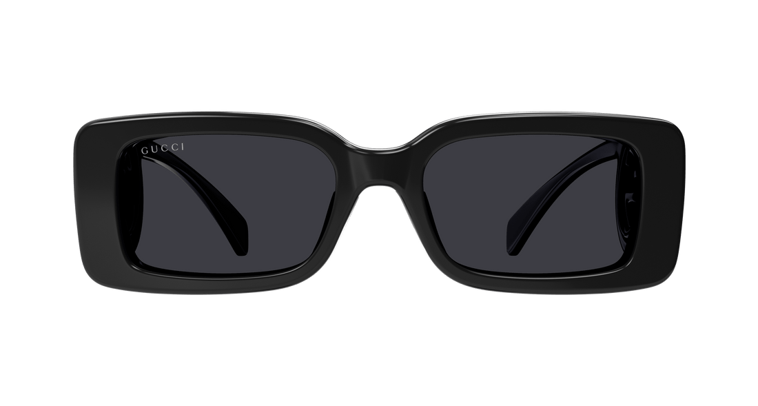 Óculos de sol gucci gg1325s 001 negro rectangular femenino tamanho 54mm - Vista de detalhe