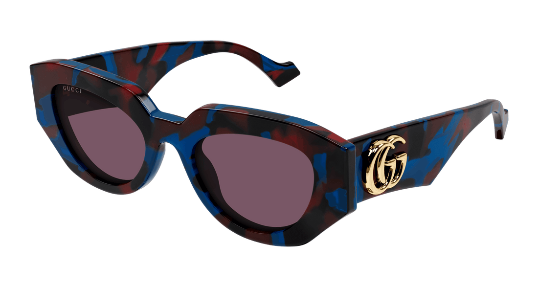 Sonnenbrillen gucci gg1421s 003 havana rectangular femenino größe 51mm - Hauptansicht