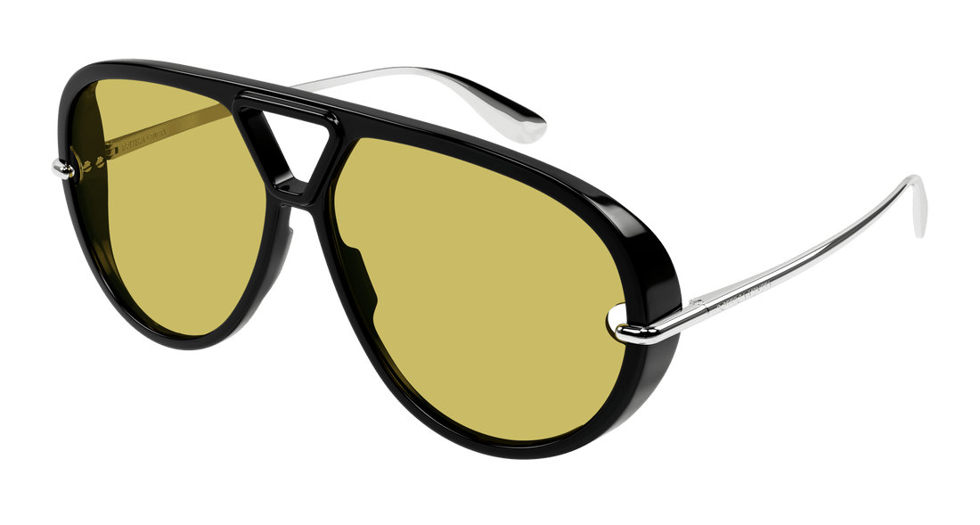 Sonnenbrillen bottega veneta bv1274s 002 negro pilot unisex größe 63mm - Hauptansicht
