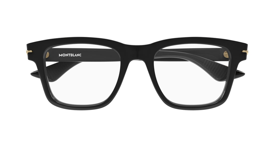 Óculos graduados montblanc mb0266o 001 masculino tamanho 52mm - Vista de detalhe