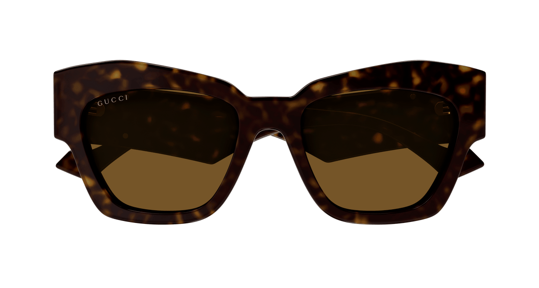 Occhiali da sole gucci gg1422s 003 havana square femenino taglia 55mm - Vista dettagliata