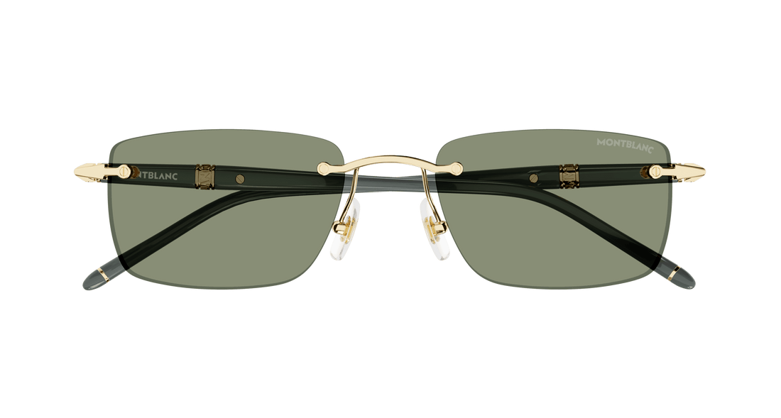 Lunettes de soleil montblanc mb0344s 005 rectangular masculino taille 54mm - Vue détaillée