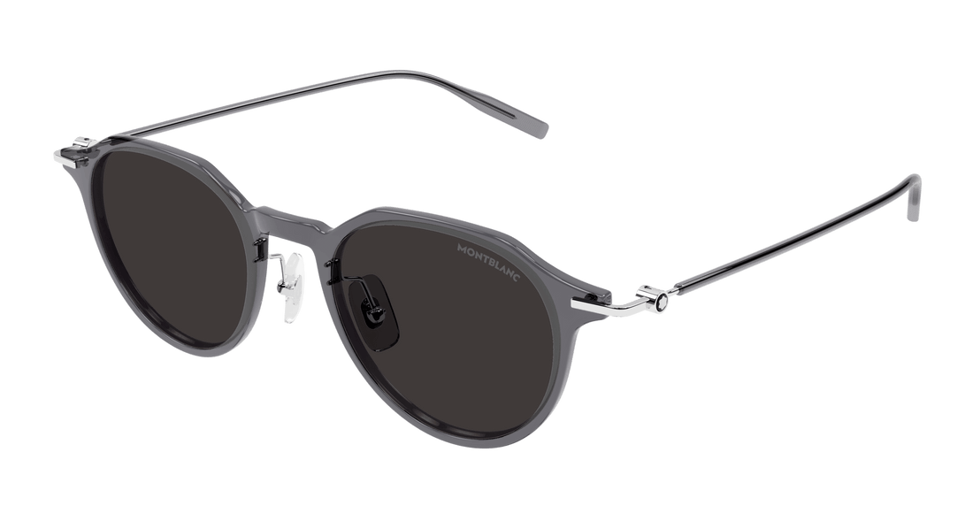Occhiali da sole montblanc mb0355s 003 gris round/oval/panthos masculino taglia 49mm - Vista principale