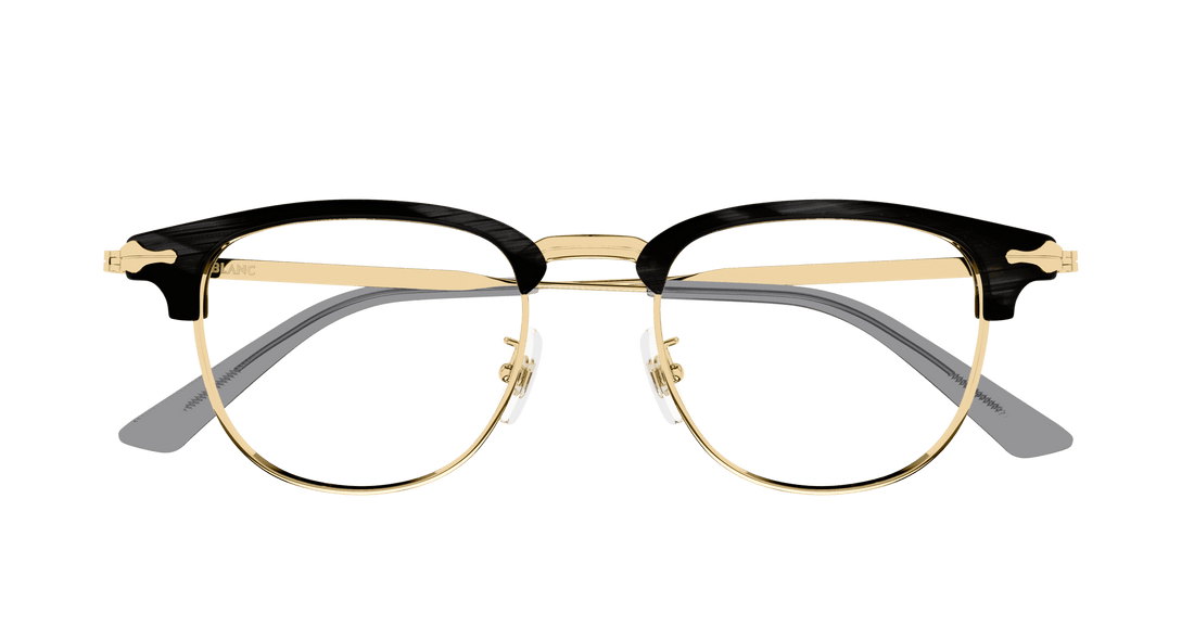 Occhiali da vista montblanc mb0364o 003 gris rectangular / squared masculino taglia 49mm - Vista dettagliata