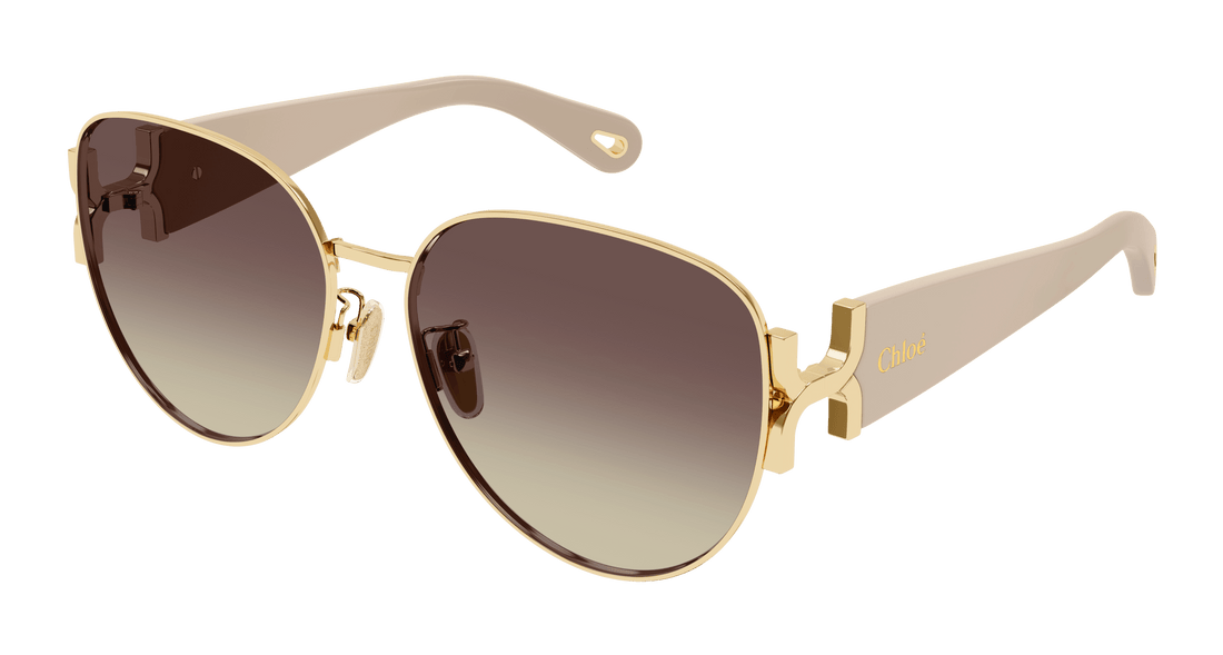 Sonnenbrillen chloé ch0261sk 003 dorado round/oval/panthos femenino größe 61mm - Hauptansicht