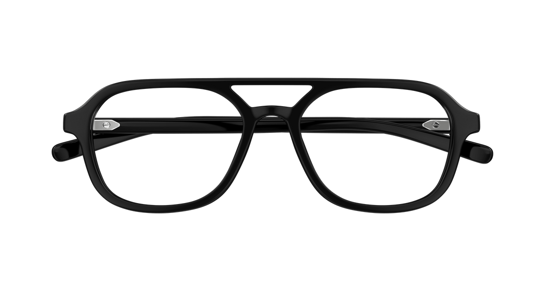 Occhiali da vista gucci gg1673o 001 negro pilot/navigator masculino taglia 53mm - Vista dettagliata