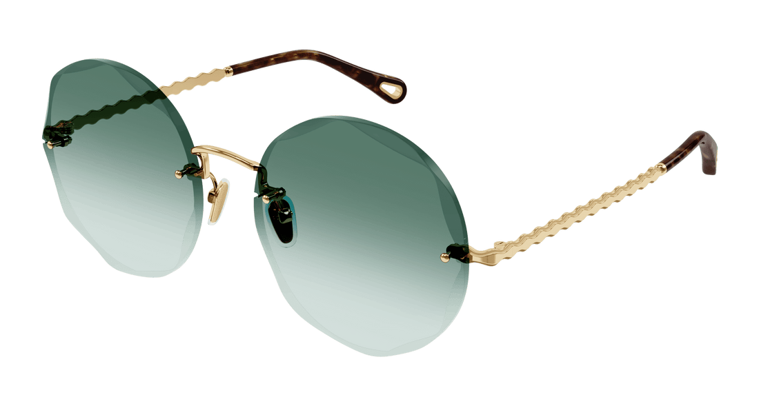 Gafas de sol chloé ch0254s 003 dorado round/oval/panthos femenino talla 57mm - Vista principal
