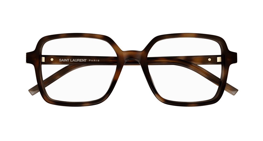 Óculos graduados saint laurent sl m139 003 havana rectangular / squared femenino tamanho 54mm - Vista de detalhe