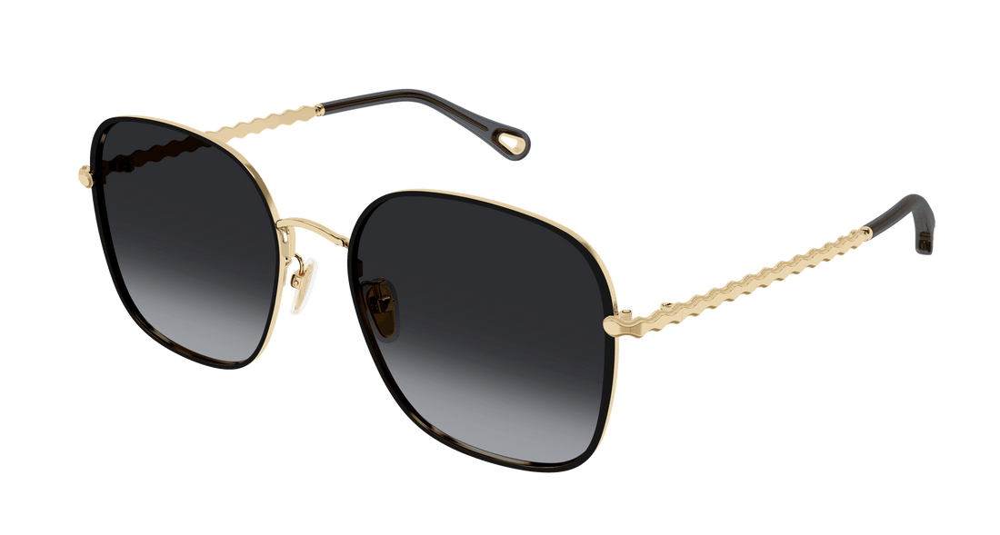 Gafas de sol chloé ch0255sk 001 dorado rectangular / squared femenino talla 57mm - Vista principal