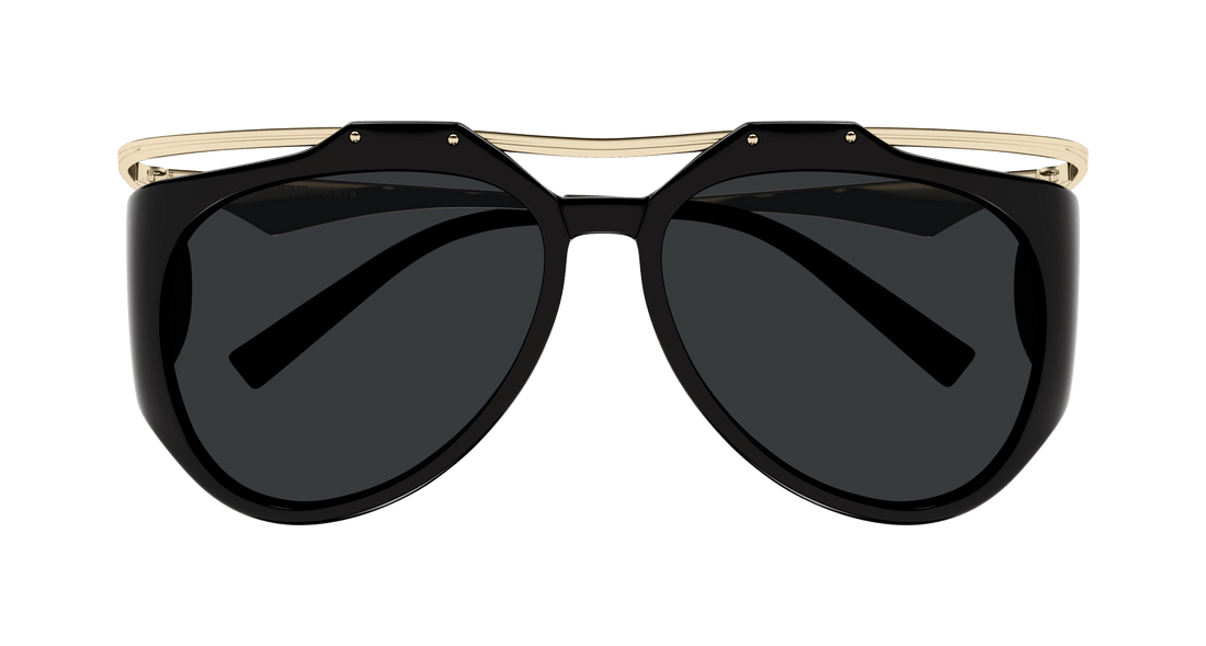 Óculos de sol saint laurent sl m137 amelia 001 negro pilot femenino tamanho 55mm - Vista de detalhe