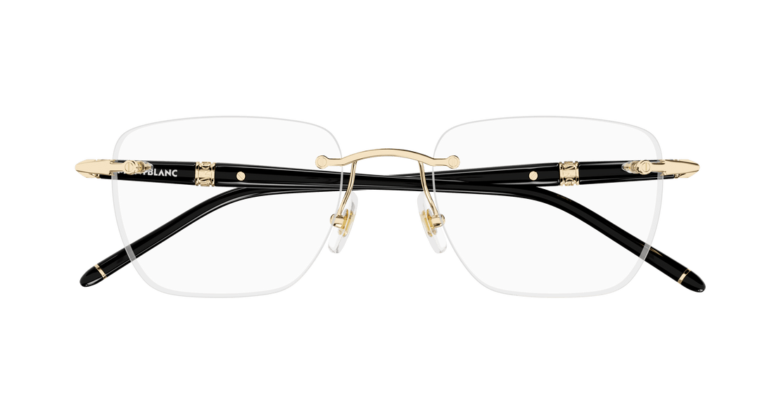 Óculos graduados montblanc mb0346o 001 masculino tamanho 53mm - Vista de detalhe