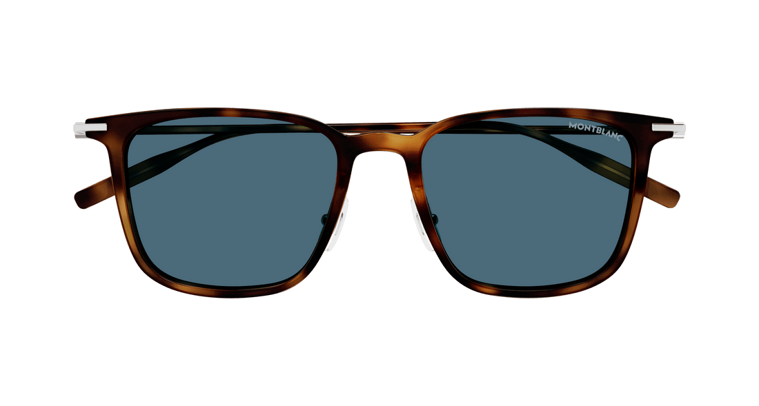 Lunettes de soleil montblanc mb0354s 004 havana rectangular / squared masculino taille 52mm - Vue détaillée