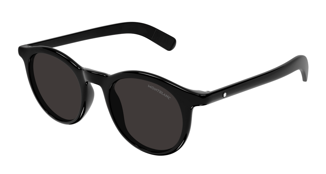 Lunettes de soleil montblanc mb0353s 001 negro round/oval/panthos masculino taille 49mm - Vue principale