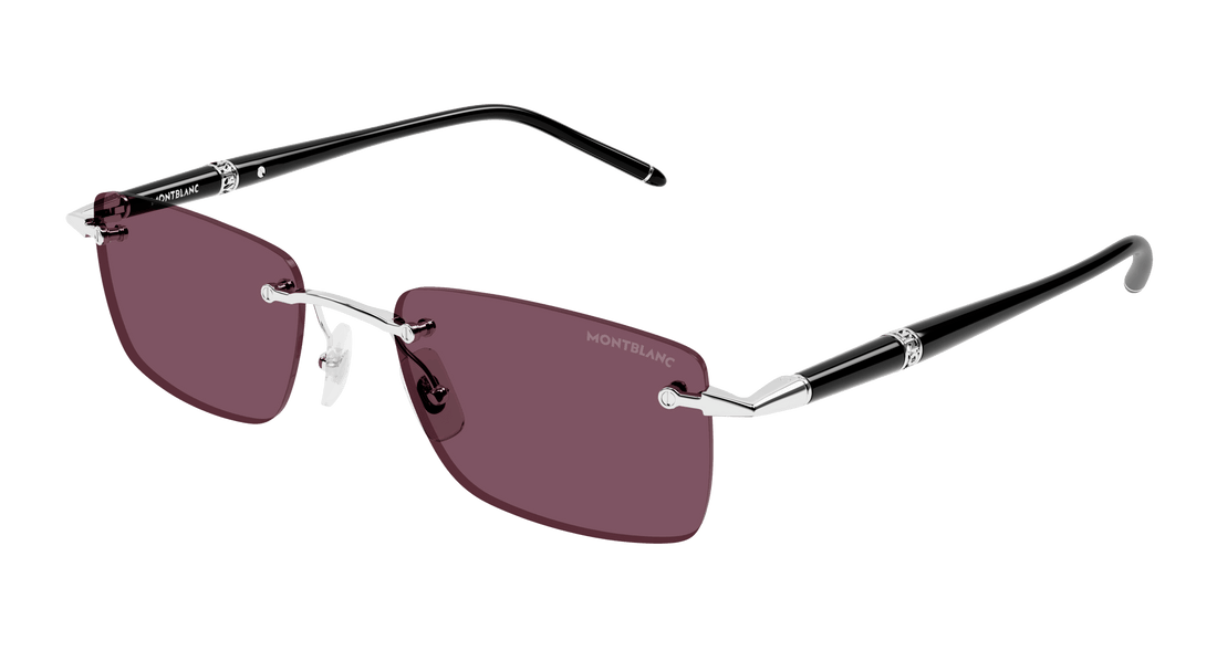 Lunettes de soleil montblanc mb0344s 002 rectangular masculino taille 54mm - Vue principale