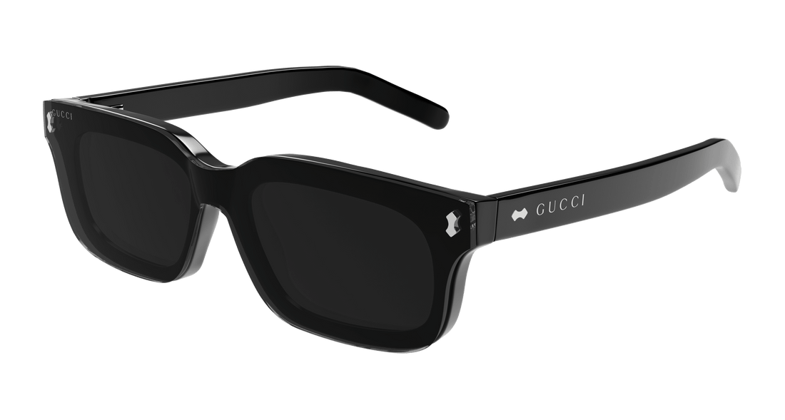 Óculos de sol gucci gg1711s 001 negro rectangular / squared femenino tamanho 53mm - Vista de detalhe