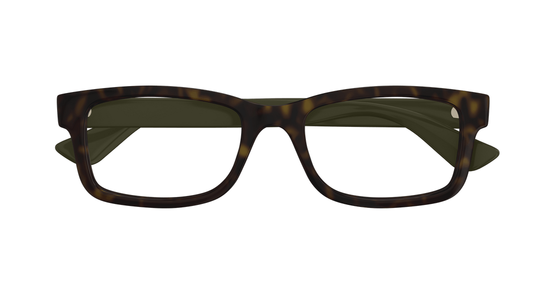 Occhiali da vista gucci gg1717o 004 havana rectangular / squared masculino taglia 54mm - Vista dettagliata