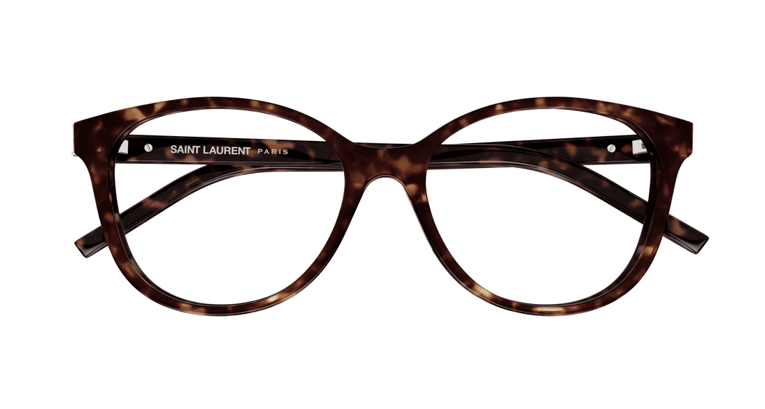 Brillen saint laurent sl m112 005 havana round/oval/panthos femenino größe 54mm - Detailansicht
