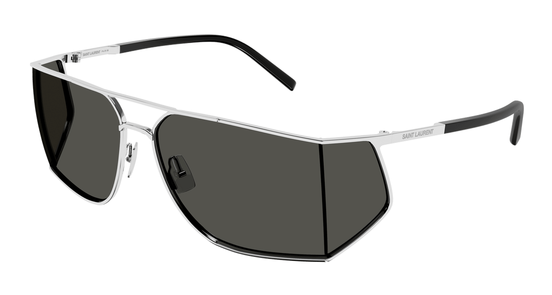 Okulary przeciwsłoneczne saint laurent sl 750 002 plateado rectangular / squared masculino rozmiar 69mm - Widok główny