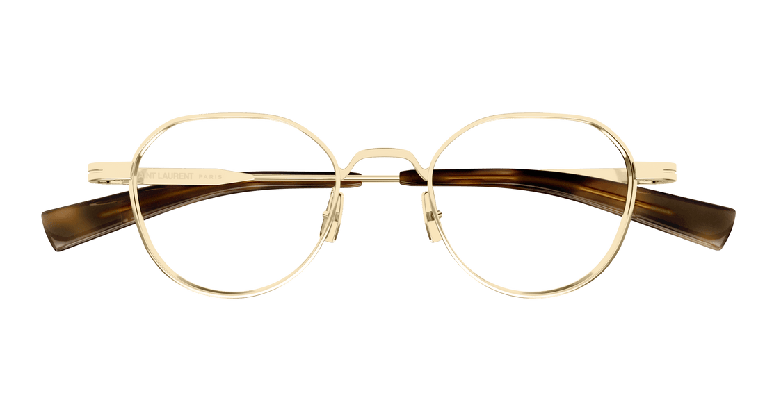 Brillen saint laurent sl 730 003 dorado round/oval/panthos masculino größe 47mm - Detailansicht