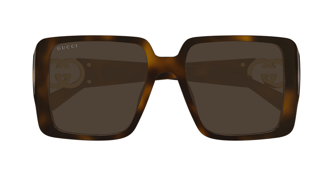 Sunglasses gucci gg1692s 002 havana rectangular / squared femenino size 54mm - Detailed view