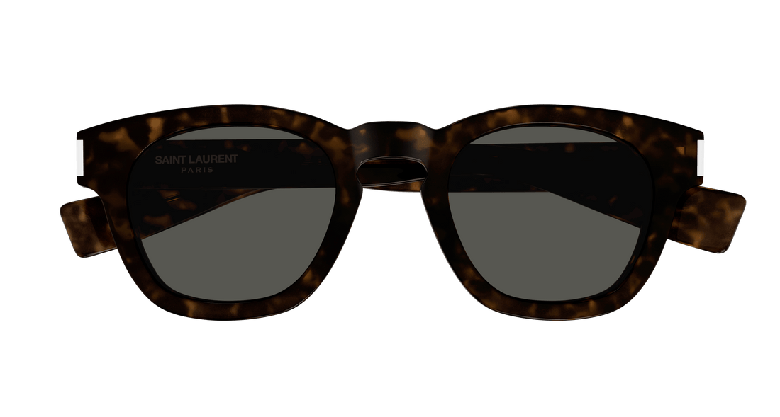 Okulary przeciwsłoneczne saint laurent sl 746 002 havana round/oval/panthos unisex rozmiar 48mm - Widok szczegółowy