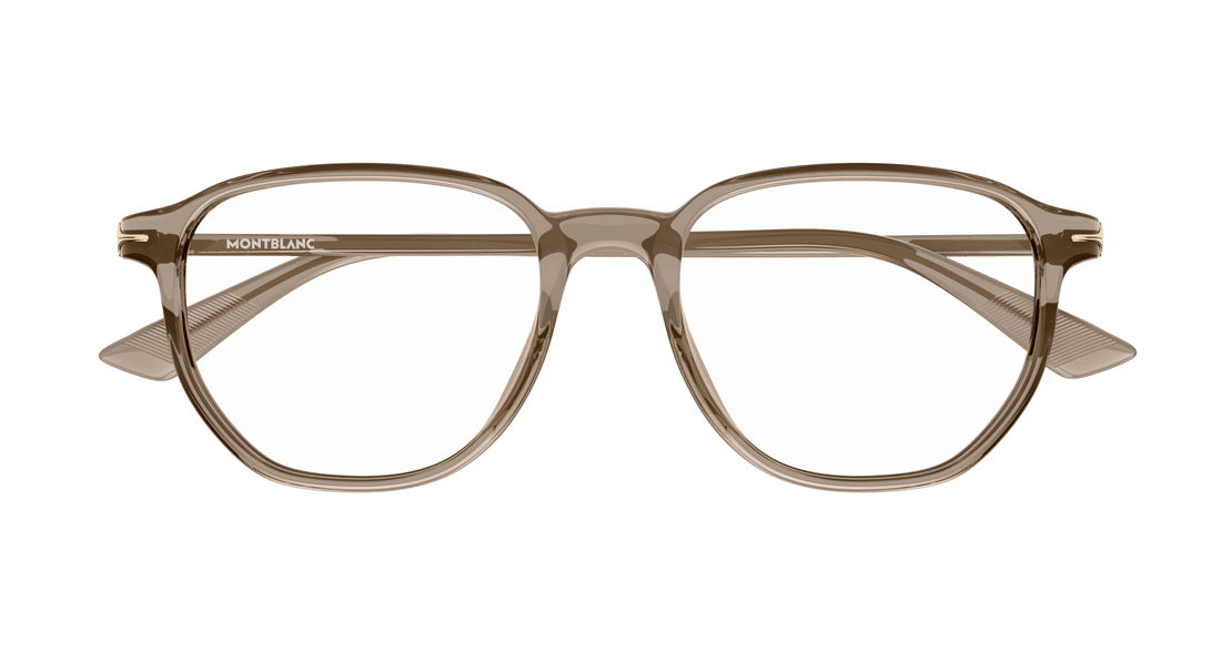Occhiali da vista montblanc mb0366o 005 marron rectangular / squared masculino taglia 51mm - Vista dettagliata
