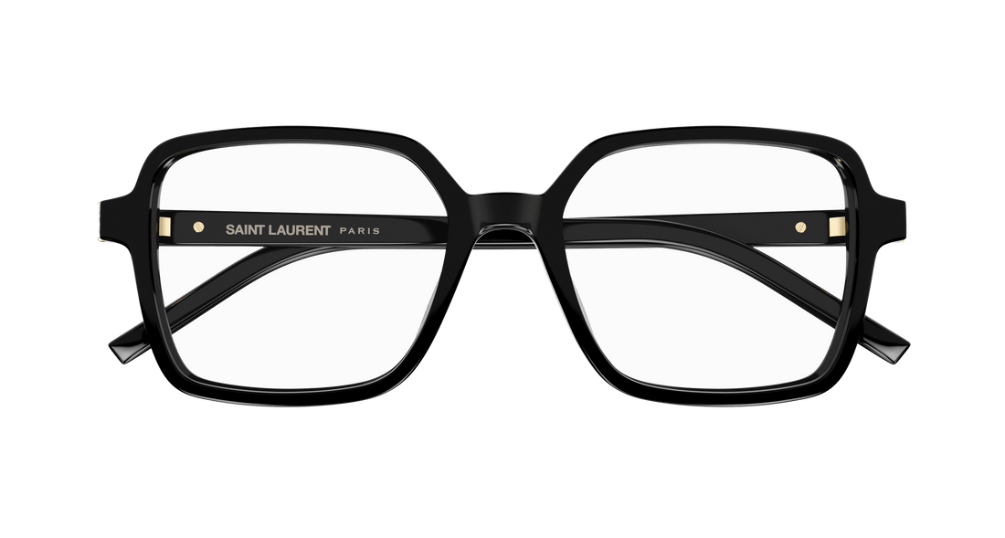 Brillen saint laurent sl m139 001 negro rectangular / squared femenino größe 54mm - Detailansicht