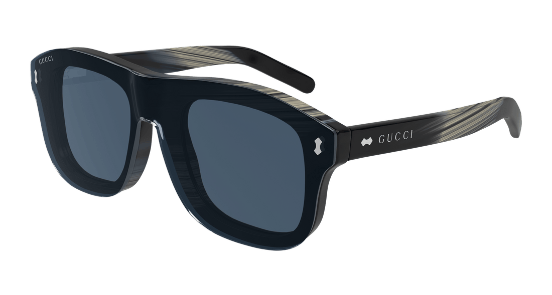 Óculos de sol gucci gg1712s 003 negro pilot/navigator masculino tamanho 52mm - Vista de detalhe