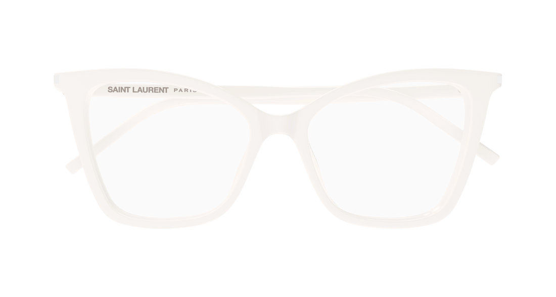 Brillen saint laurent sl 386 014 blanco cat eye femenino größe 53mm - Detailansicht