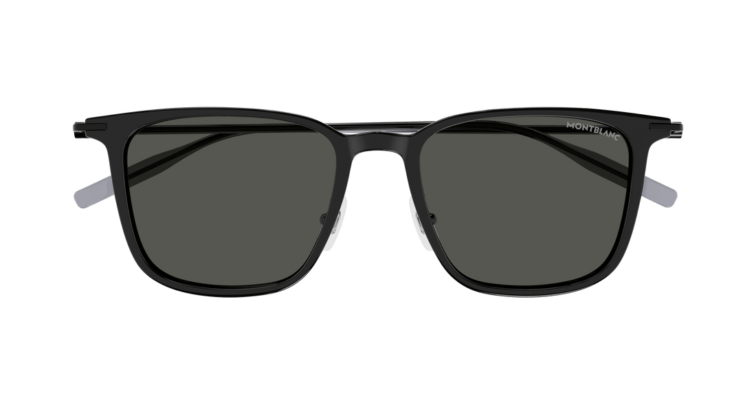 Óculos de sol montblanc mb0354s 001 negro rectangular / squared masculino tamanho 52mm - Vista de detalhe