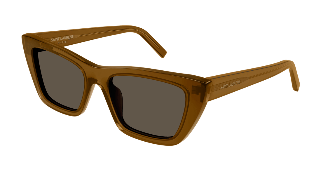Okulary przeciwsłoneczne saint laurent sl 276 mica 060 marron cat eye femenino rozmiar 55mm - Widok główny