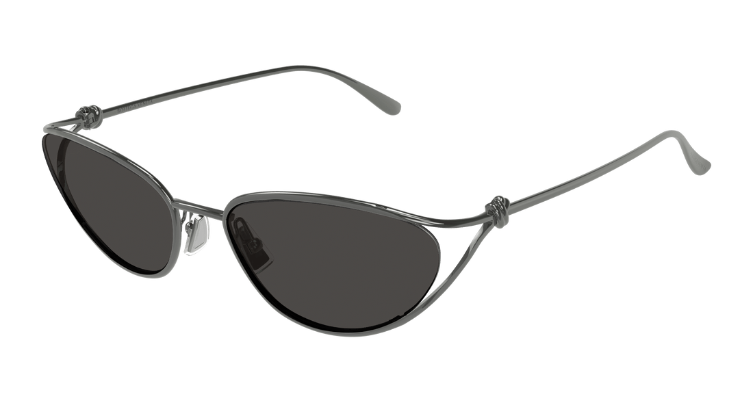 Óculos de sol bottega veneta bv1330s 001 rutenio cat eye femenino tamanho 57mm - Vista principal