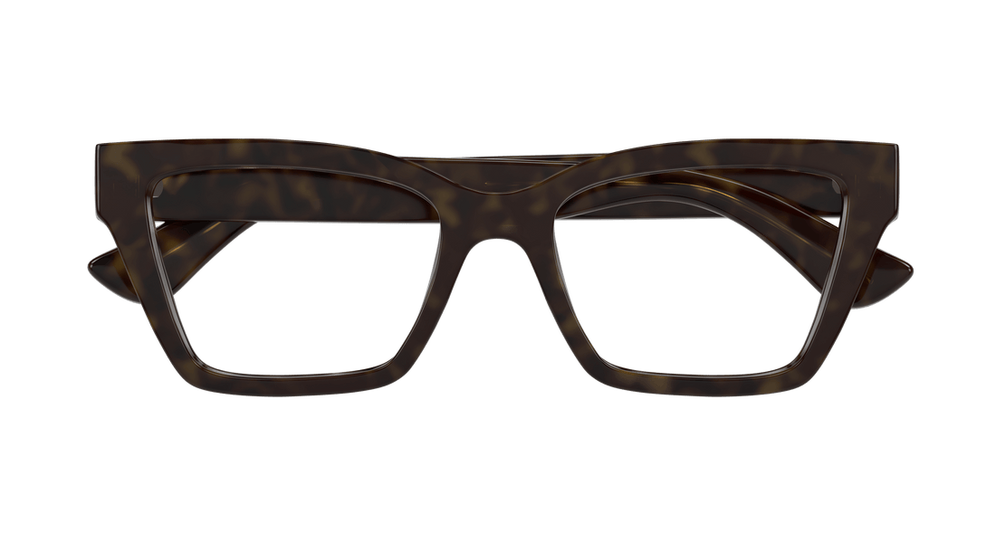 Occhiali da vista gucci gg1715o 002 havana cat eye femenino taglia 53mm - Vista dettagliata