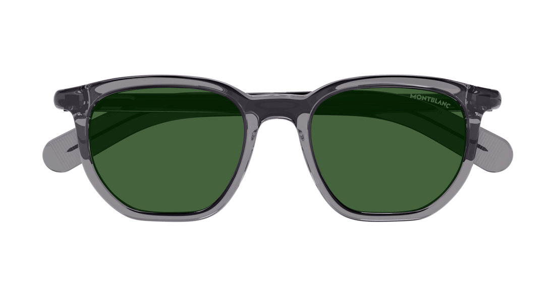 Lunettes de soleil montblanc mb0352s 003 gris rectangular / squared masculino taille 50mm - Vue détaillée