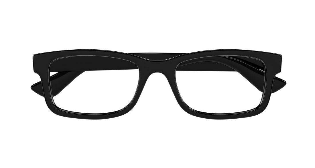 Occhiali da vista gucci gg1717o 001 negro rectangular / squared masculino taglia 54mm - Vista dettagliata
