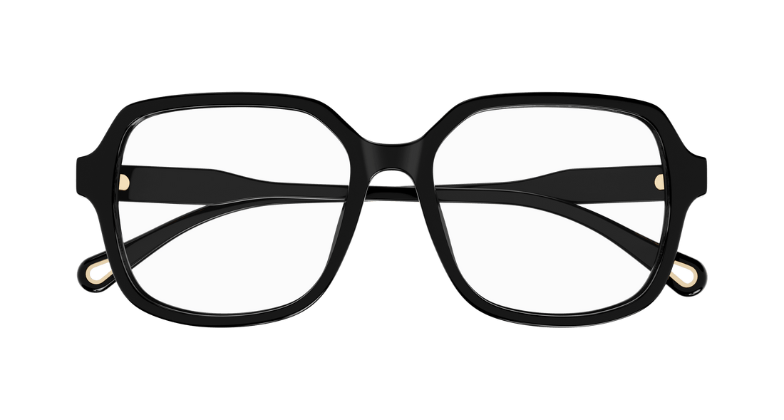 Prescription glasses chloé ch0277oa 001 negro rectangular / squared femenino size 53mm - Detailed view