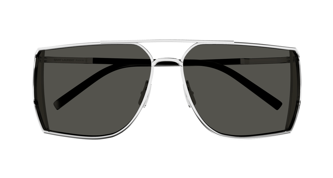 Okulary przeciwsłoneczne saint laurent sl 750 002 plateado rectangular / squared masculino rozmiar 69mm - Widok szczegółowy