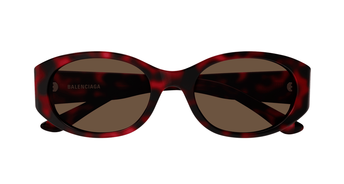 Occhiali da sole balenciaga bb0369sk 003 havana round/oval/panthos femenino taglia 55mm - Vista dettagliata
