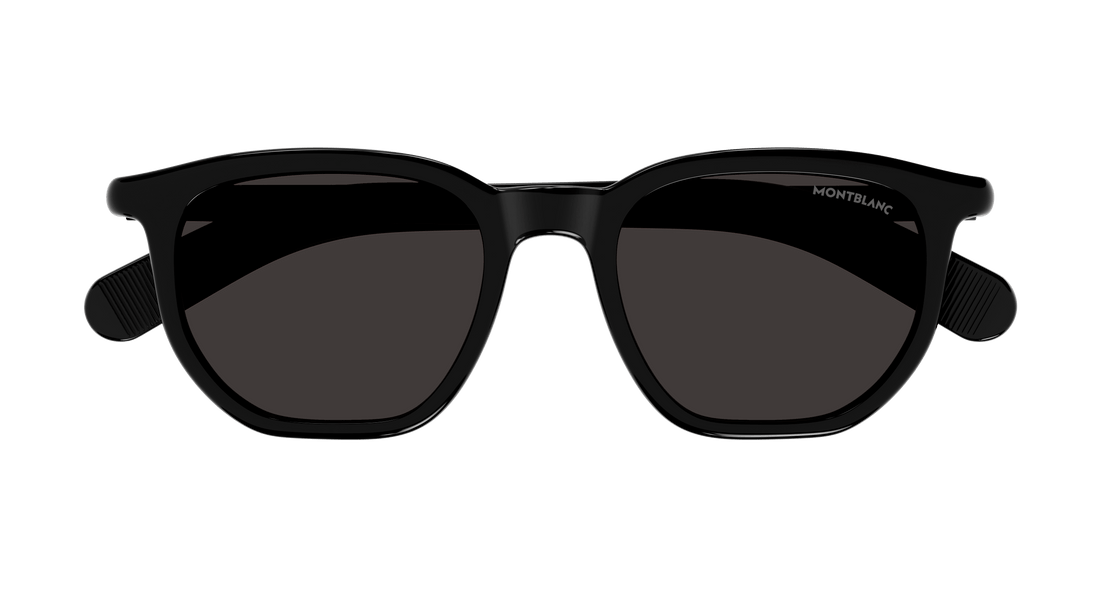 Lunettes de soleil montblanc mb0352s 001 negro rectangular / squared masculino taille 50mm - Vue détaillée