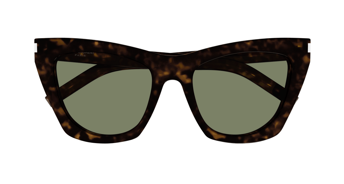 Okulary przeciwsłoneczne saint laurent sl 214 kate 033 havana cat eye femenino rozmiar 55mm - Widok szczegółowy