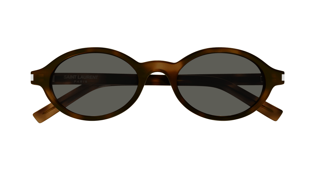 Gafas de sol saint laurent sl 751 jeanne 003 havana round/oval/panthos femenino talla 50mm - Vista de detalle