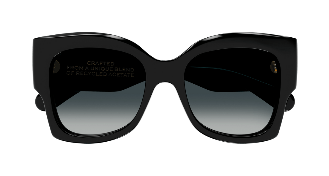 Gafas de sol chloé ch0252s 001 negro butterfly femenino talla 55mm - Vista de detalle