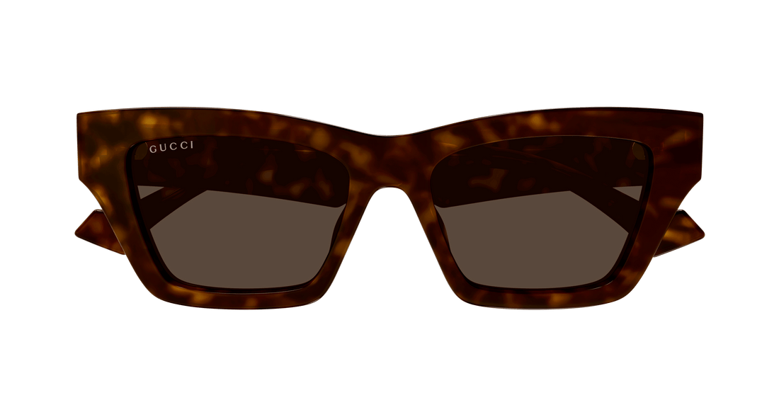 Óculos de sol gucci gg1753s 002 havana cat eye femenino tamanho 53mm - Vista de detalhe