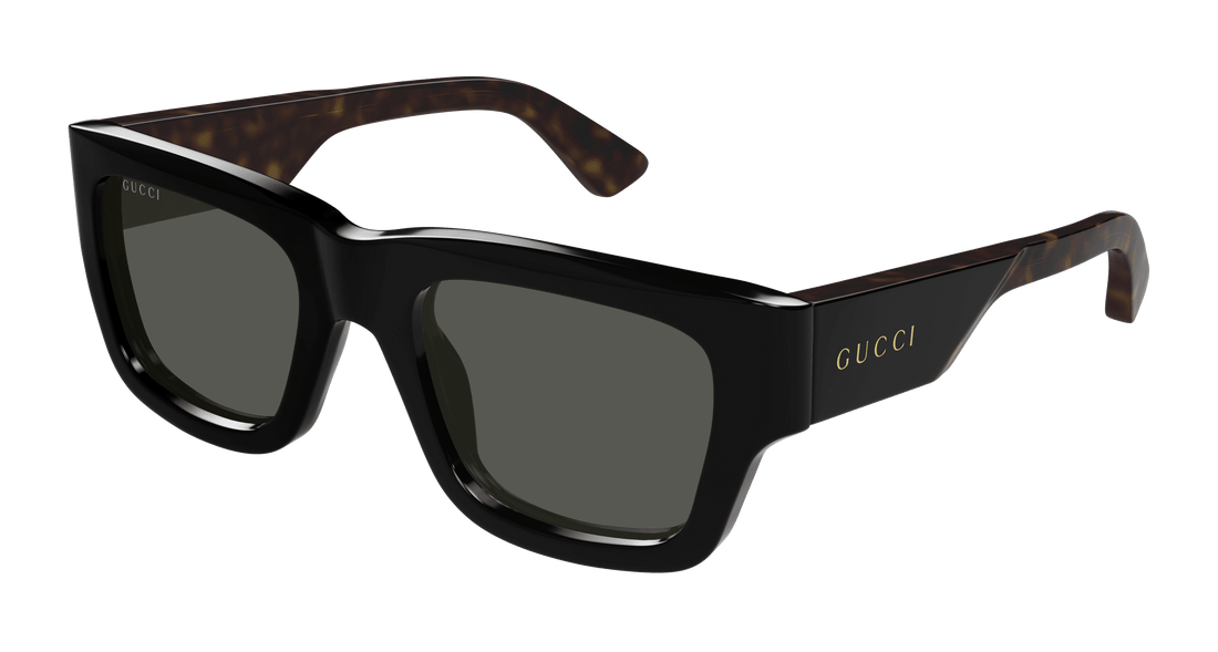 Occhiali da sole gucci gg1668s 001 negro rectangular / squared masculino taglia 52mm - Vista principale