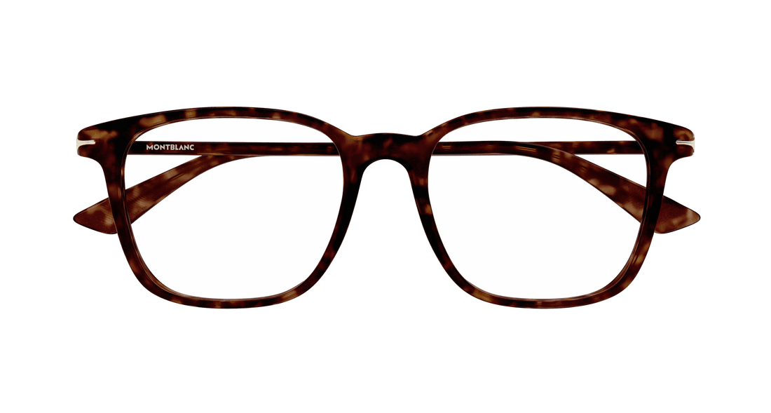 Occhiali da vista montblanc mb0338o 007 havana rectangular / squared masculino taglia 54mm - Vista dettagliata