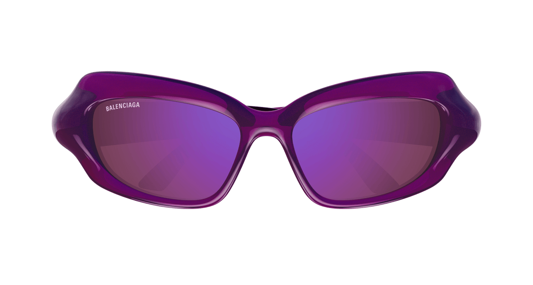 Occhiali da sole balenciaga bb0354s 004 violeta rectangular / squared femenino taglia 59mm - Vista dettagliata
