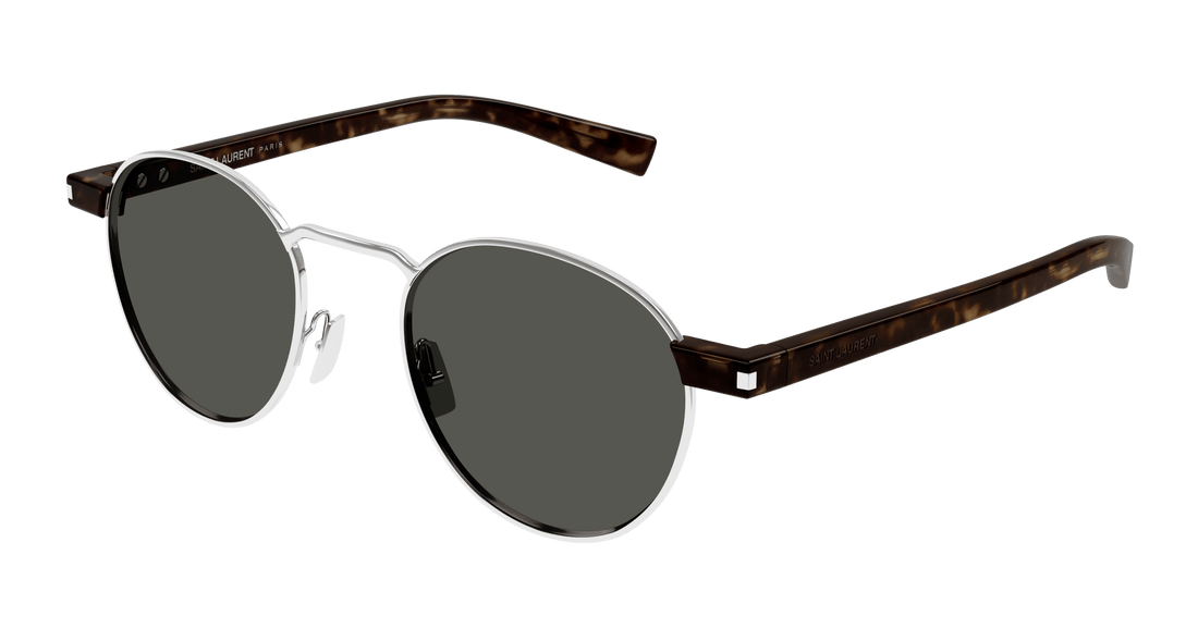Okulary przeciwsłoneczne saint laurent sl 707 001 plateado round/oval/panthos masculino rozmiar 49mm - Widok główny