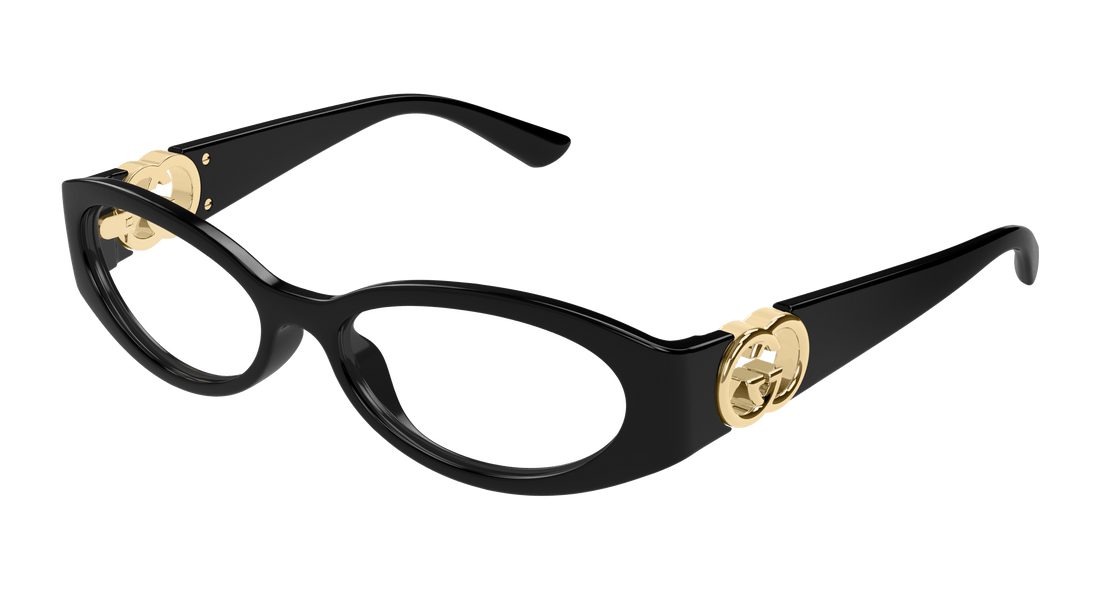 Brillen gucci gg1693o 001 negro round/oval/panthos femenino größe 52mm - Hauptansicht