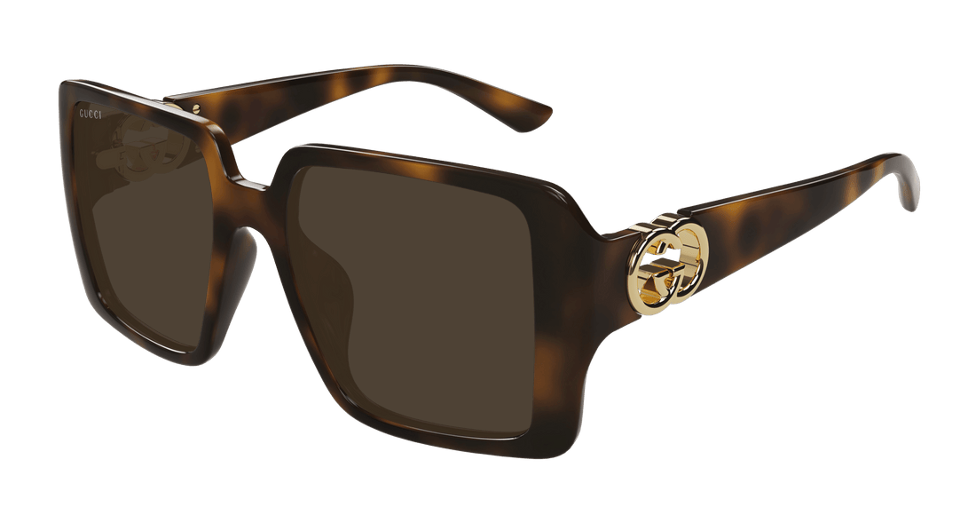 Sunglasses gucci gg1692s 002 havana rectangular / squared femenino size 54mm - Main view