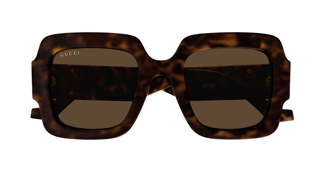 Occhiali da sole gucci gg1547s 002 havana square femenino taglia 50mm - Vista dettagliata